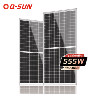 Painel solar mono de 555 W para sistemas solares domésticos bomba de água solar